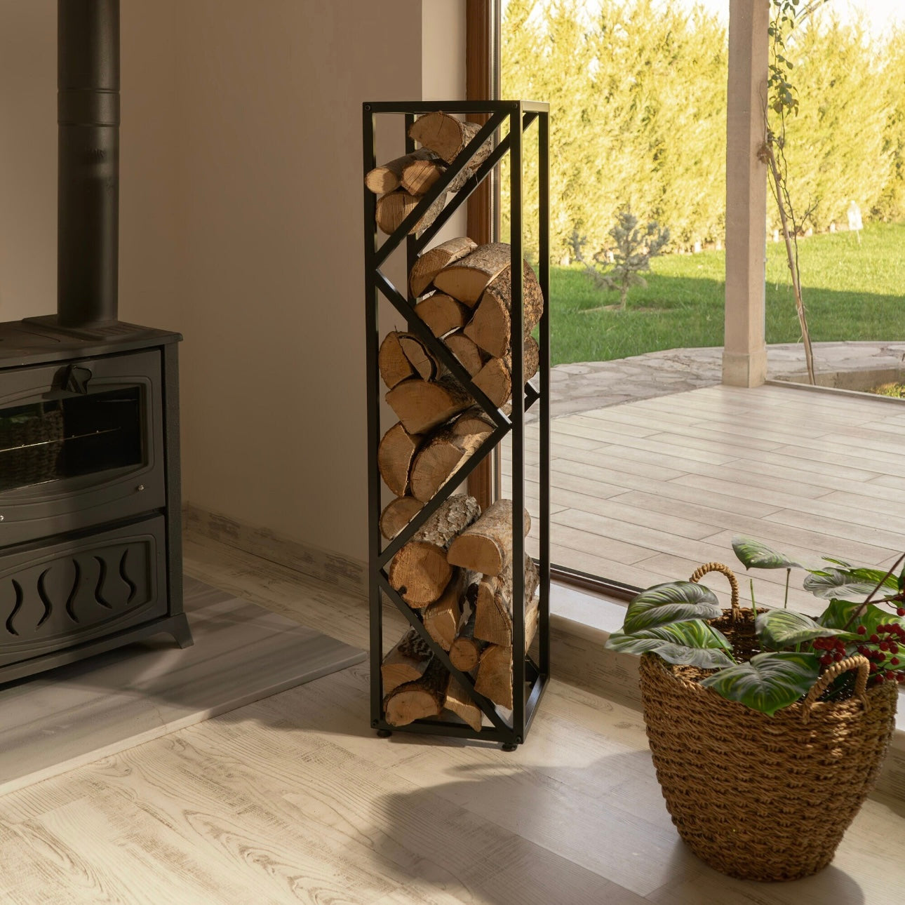Vertical Firewood Racks