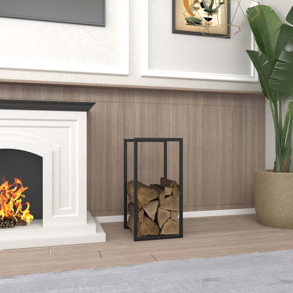 Small Firewood Racks next to the fireplace