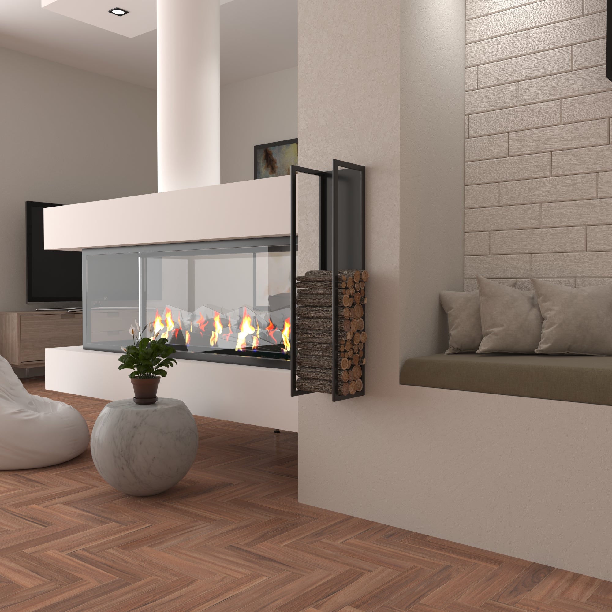 Wall Mounted Firewood Racks