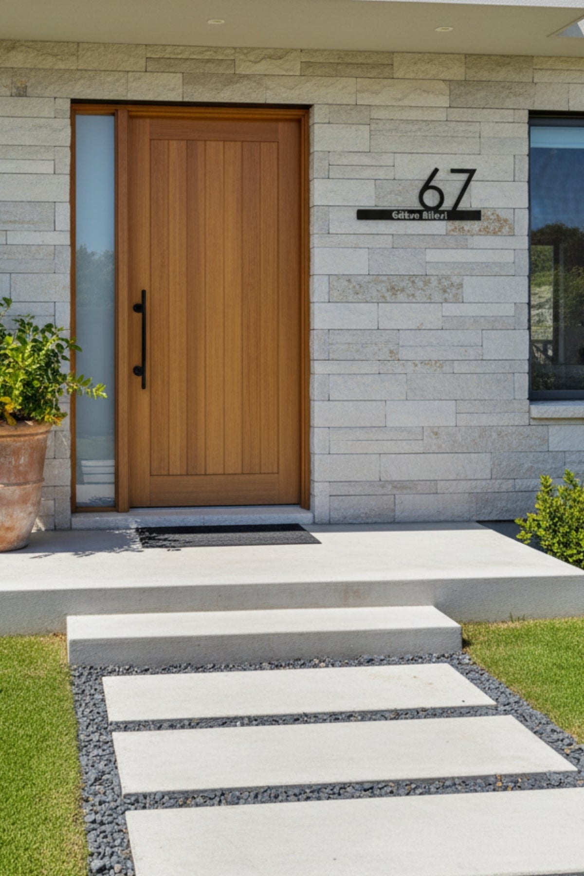 Metal Tasarım Kişiye Özel Kapı Numarası ve Aile İsmi Tabelası