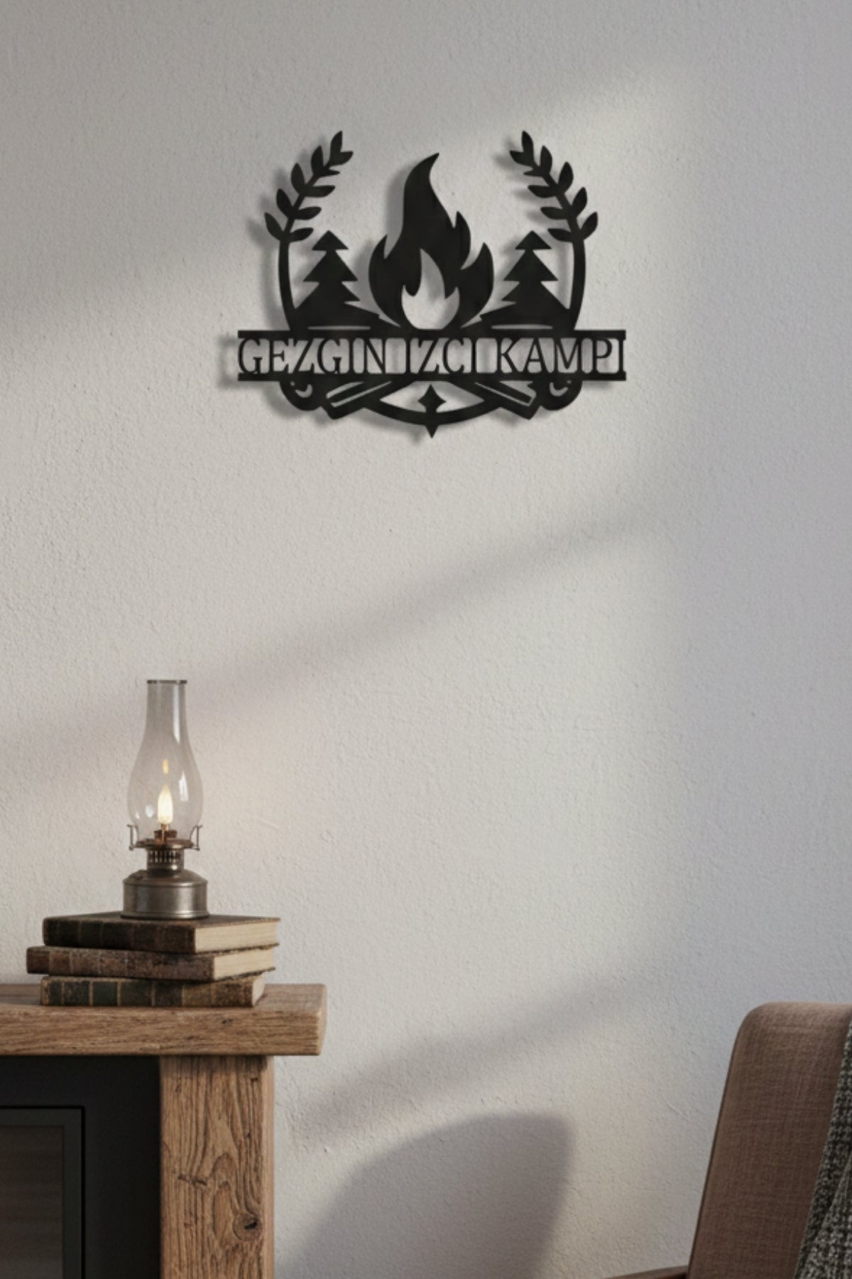 Kamp ve Doğa Temalı Kişiye Özel Metal Tabela