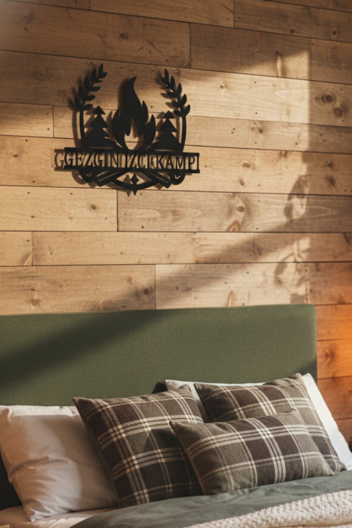 Kamp ve Doğa Temalı Kişiye Özel Metal Tabela