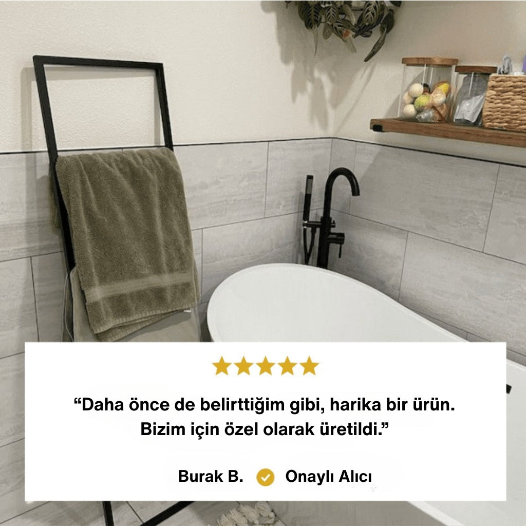 Zemine Monte 2 Raflı Havlu Merdiveni