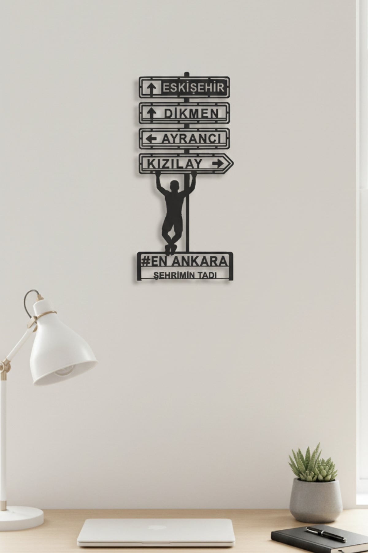 Dekoratif Ankara Sokak ve Semt Tabelası Kişiselleştirilebilir Yön Tabelası