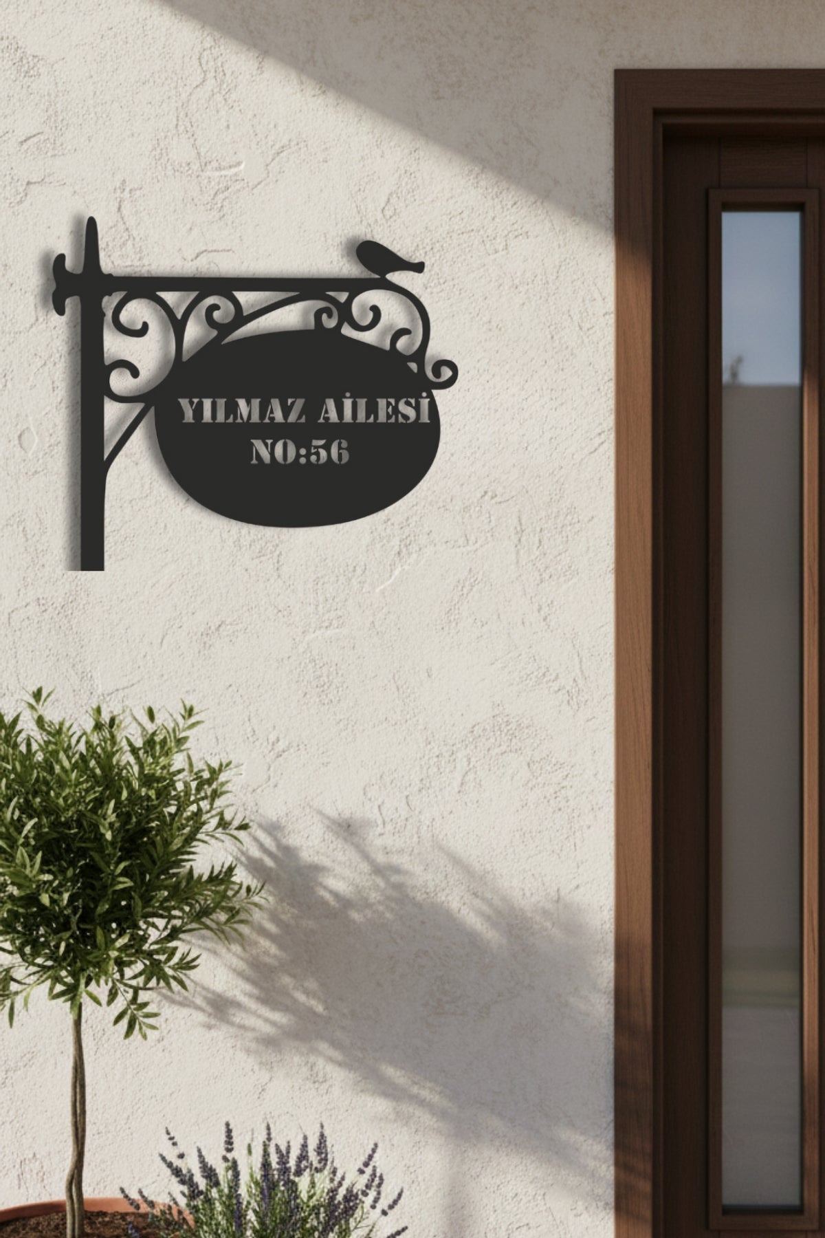 Ferforje Tasarım Kişiye Özel Adres Tabelası