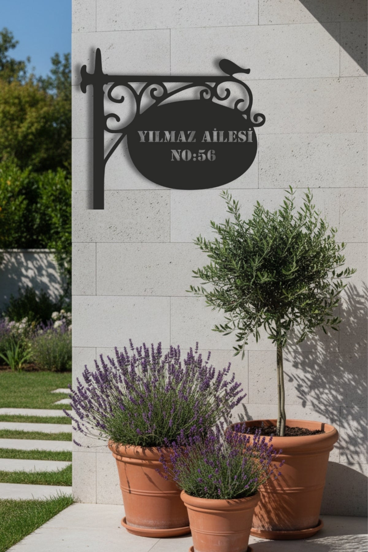 Ferforje Tasarım Kişiye Özel Adres Tabelası