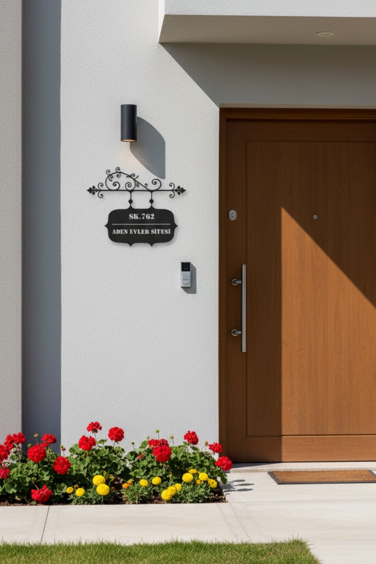 Villa ve Site Girişleri İçin Adres Tabelası – Özel Tasarım