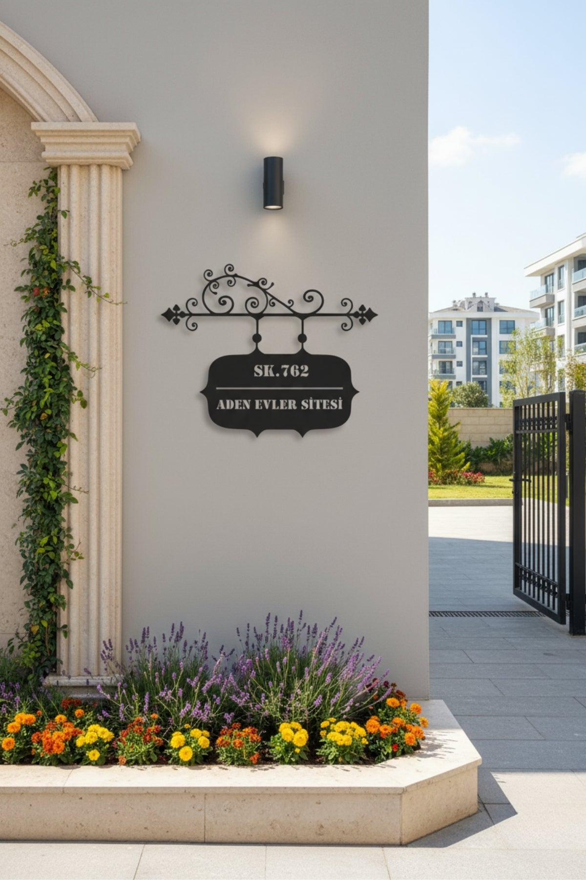 Villa ve Site Girişleri İçin Adres Tabelası – Özel Tasarım