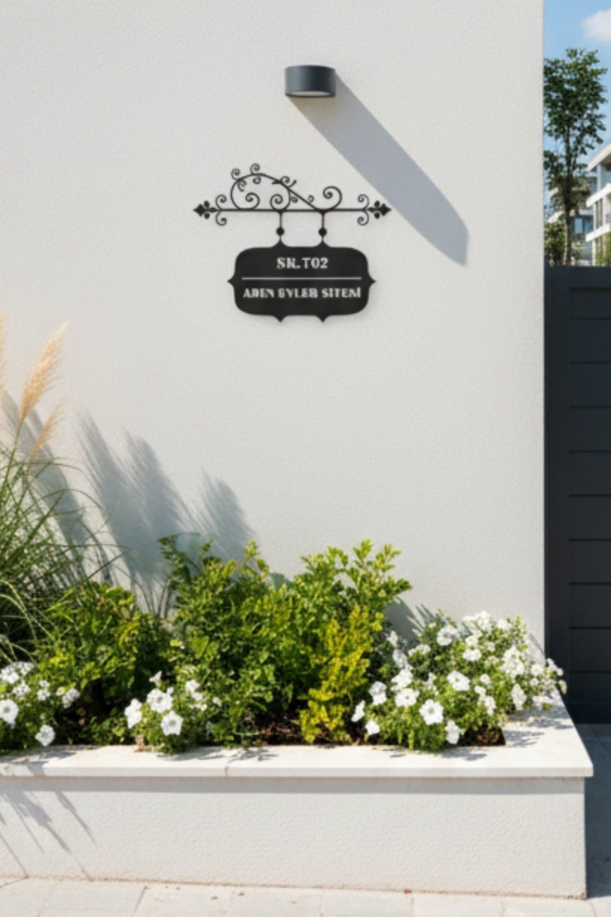 Villa ve Site Girişleri İçin Adres Tabelası – Özel Tasarım