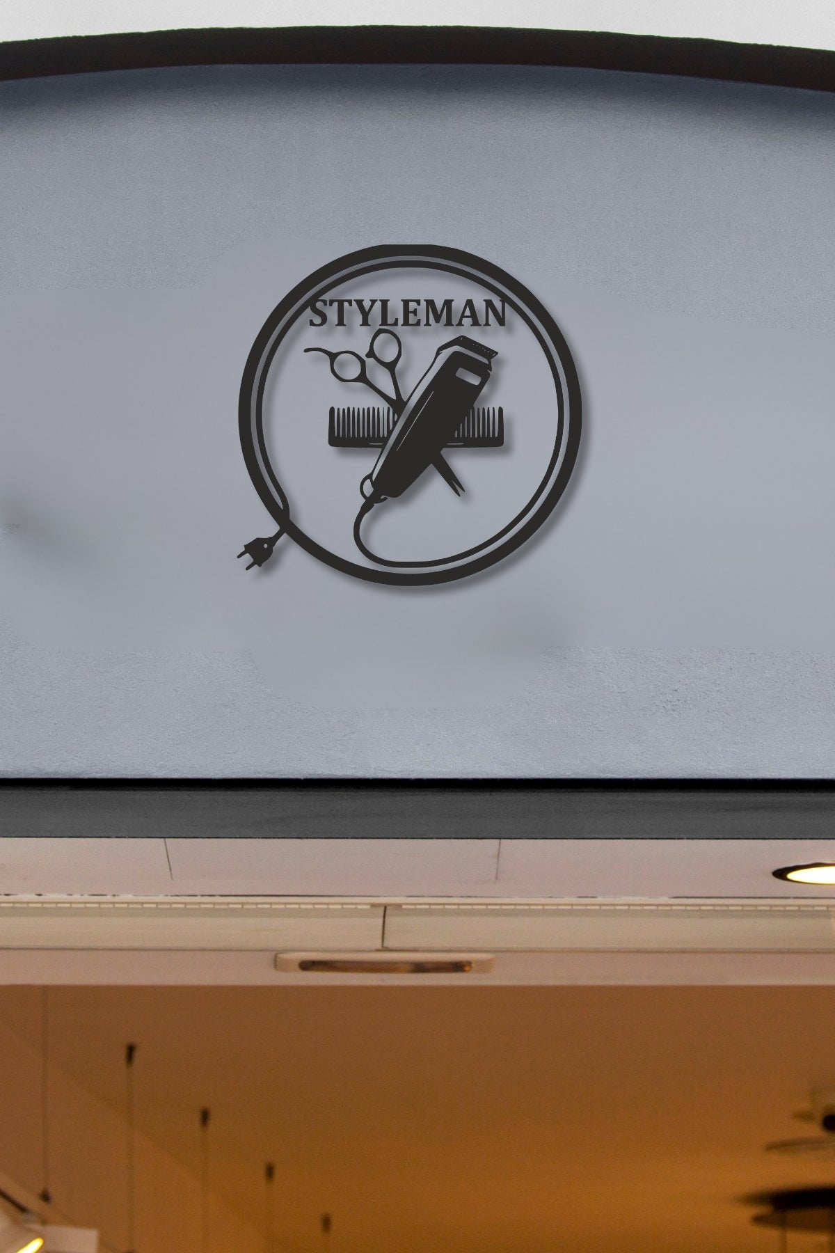 Kişiye Özel Berber & Kuaför Salonu Metal Tabela