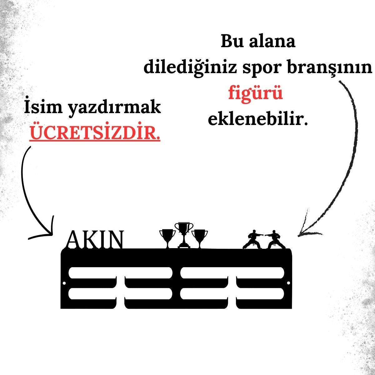 Ürün üzerine yazılacak isim ve tercih edilen satranç figürünü Satıcıya Soru Sor kısmından iletebilirsiniz