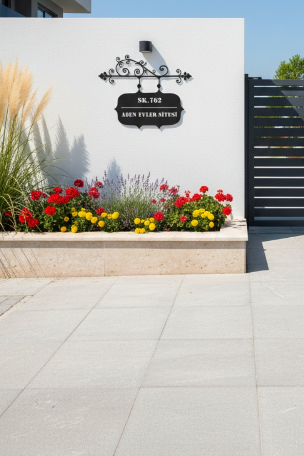 Villa ve Site Girişleri İçin Adres Tabelası – Özel Tasarım
