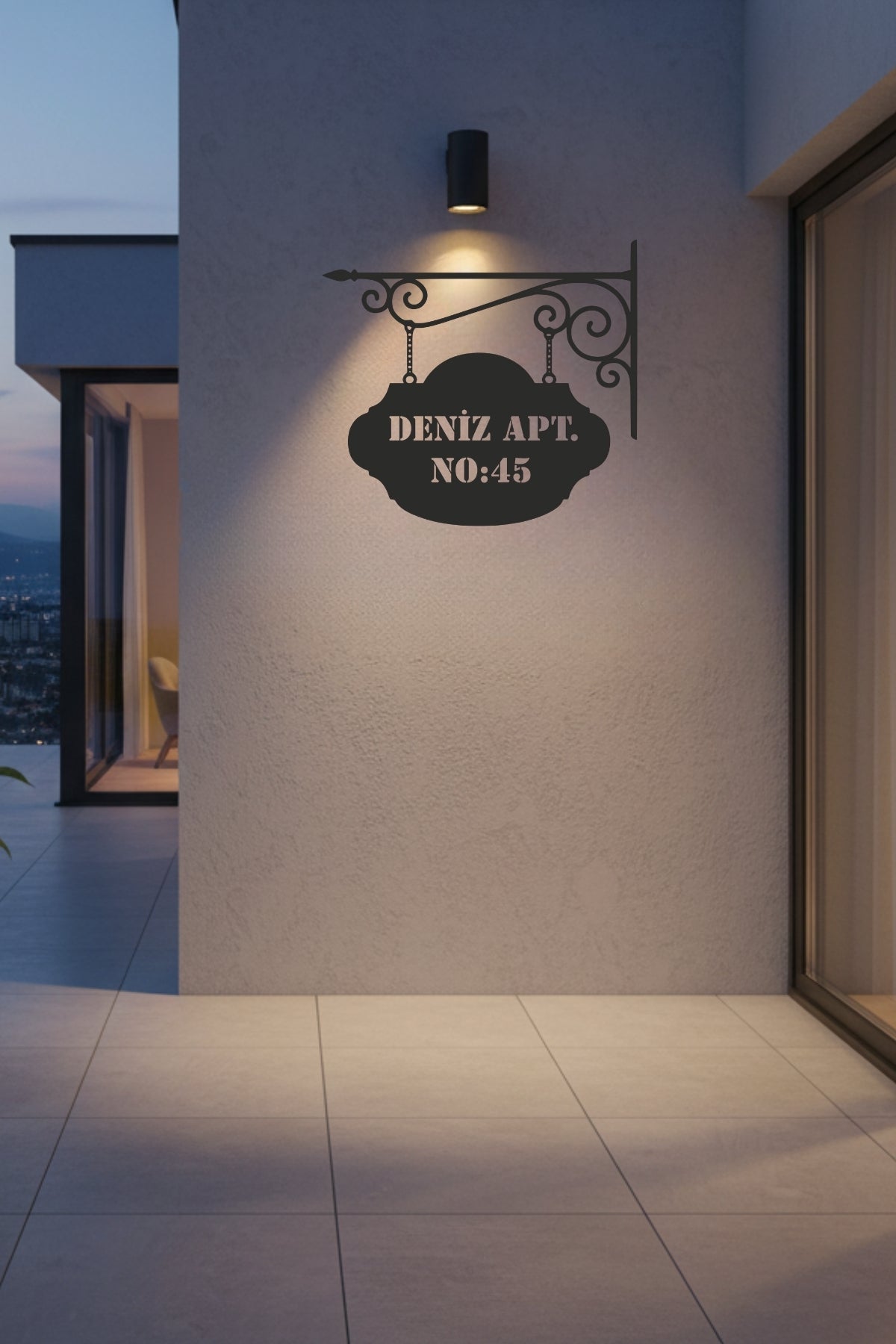 Özel Tasarım Metal Dış Cephe İsimlik – Kişiye Özel Bina Numarası Tabelası