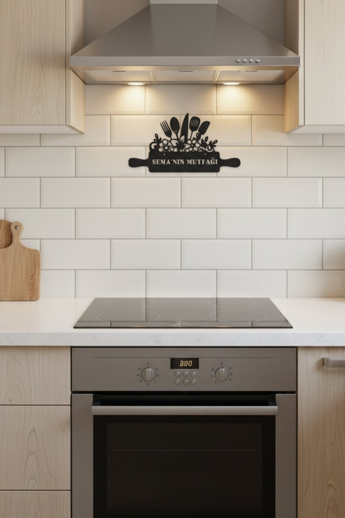 Kişiye Özel İsimli Mutfak Metal Duvar Tablosu