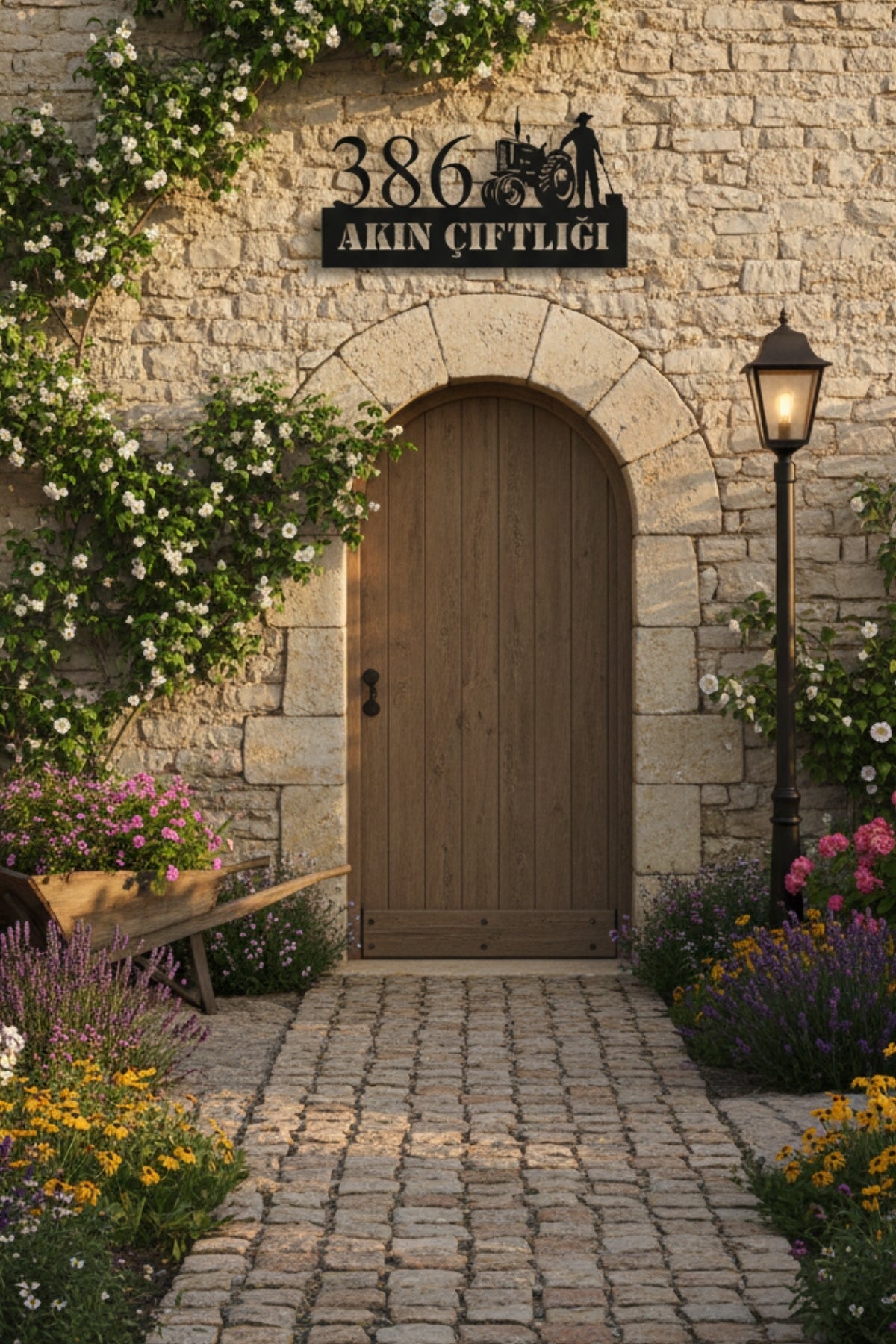 Kişiye Özel İsimli ve Çiftlik Tabelası Bağ Evi İsimliği