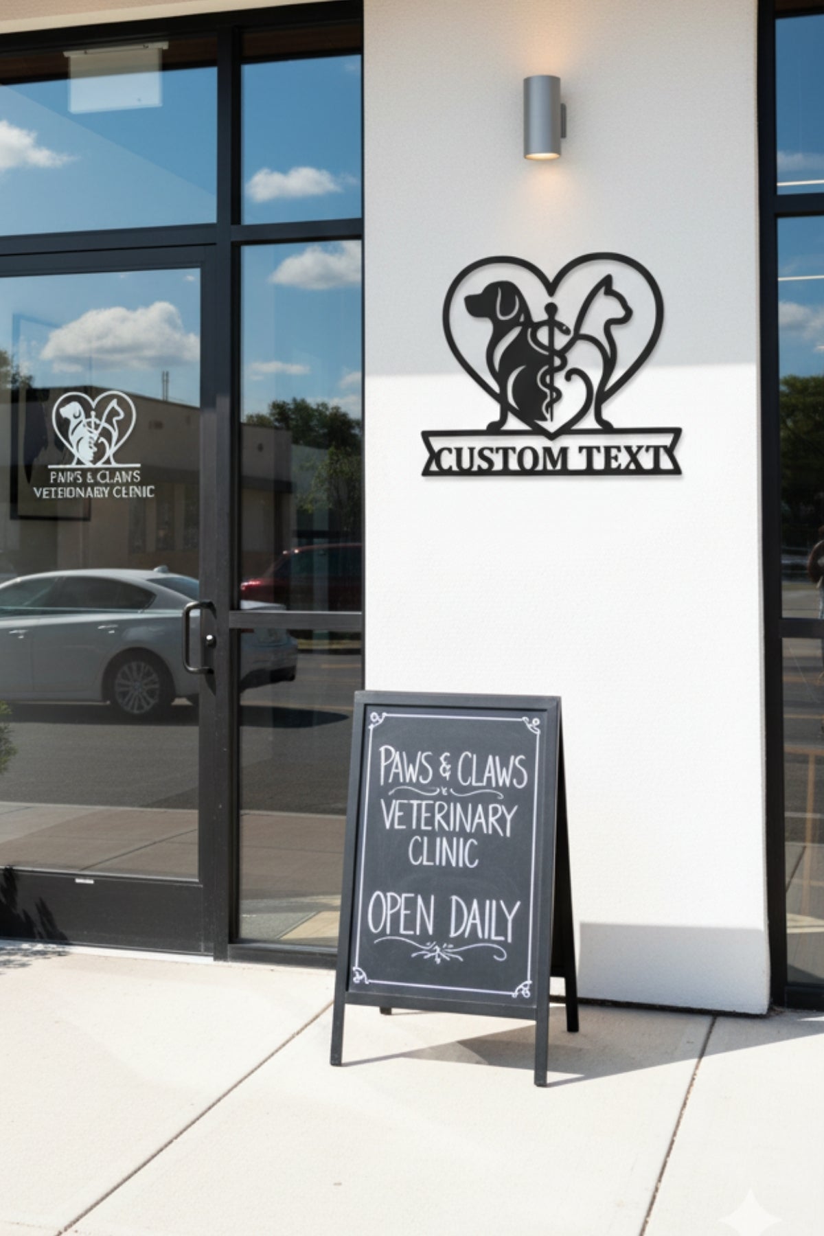 Kişiye Özel İsimli Veteriner Hekim Metal Duvar Tablosu