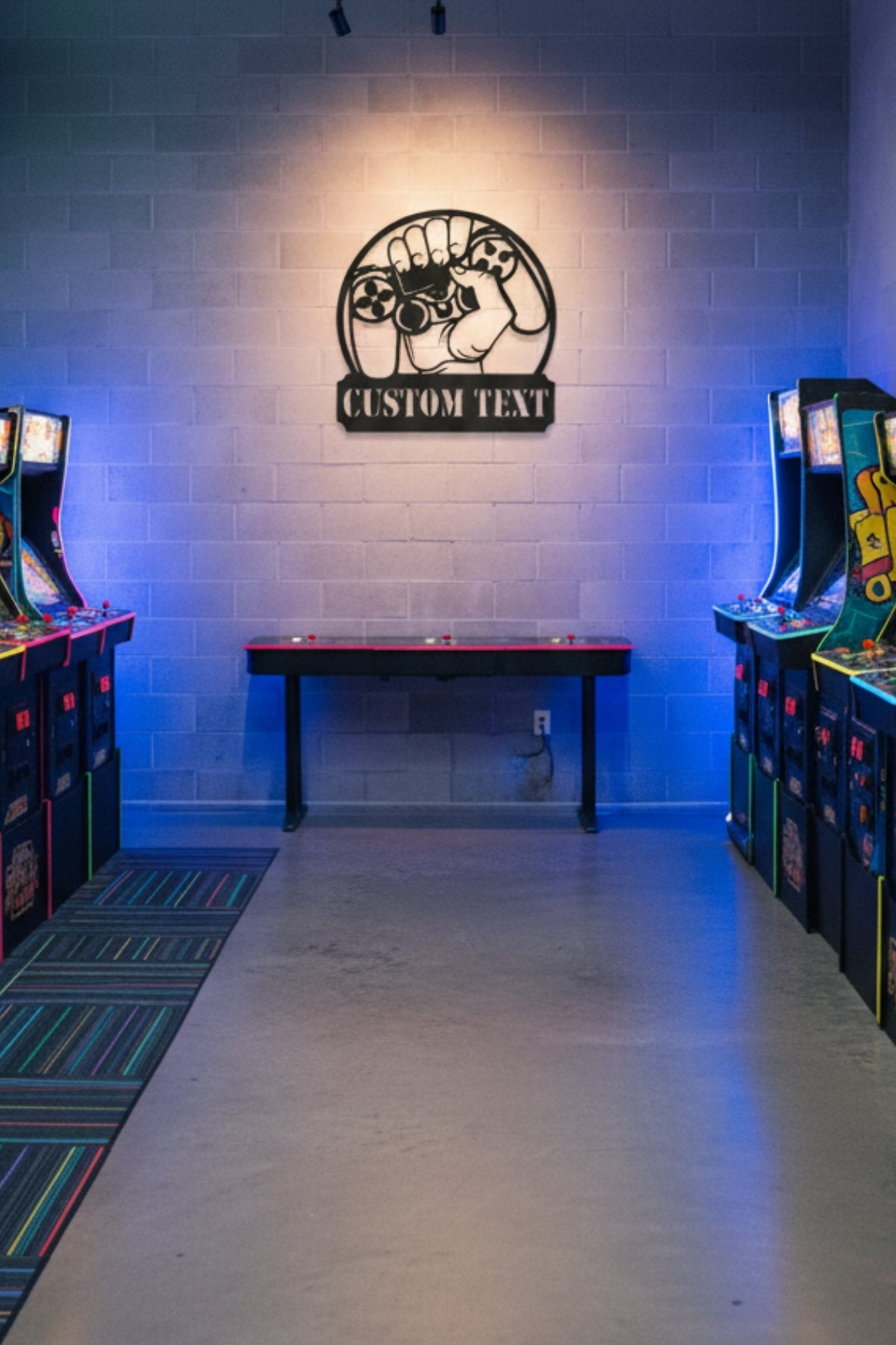 İsme Özel Joystick Temalı Metal Dekorasyon – Oyuncu Odası Aksesuarı