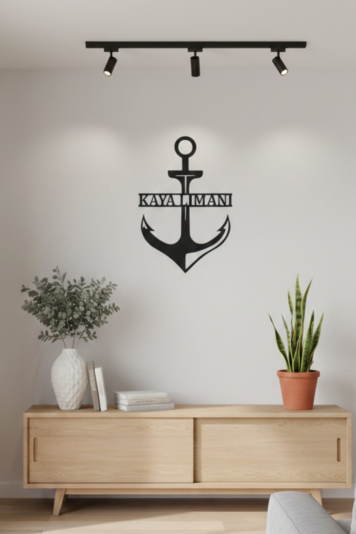 Kişiye Özel Çapa Tasarım Metal Duvar Dekoru