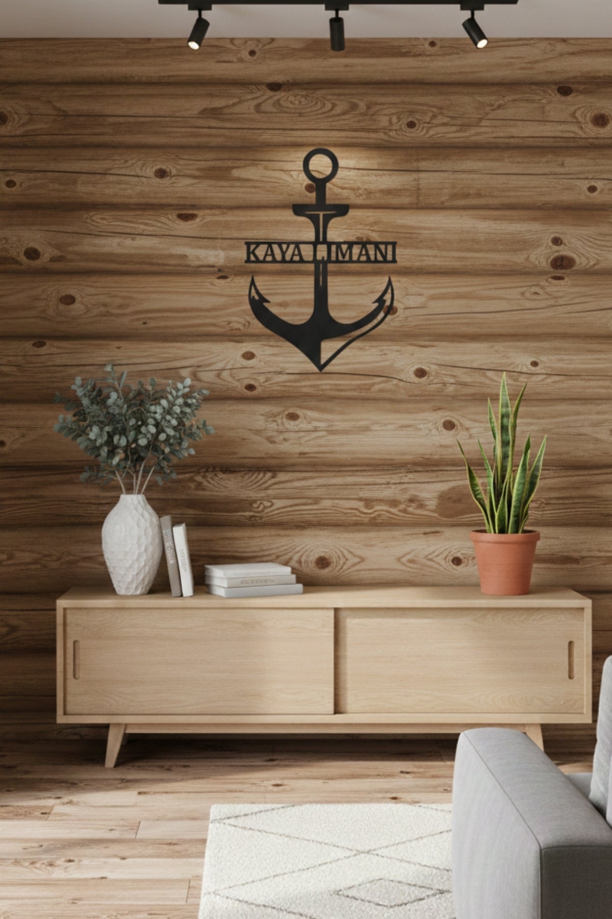 Kişiye Özel Çapa Tasarım Metal Duvar Dekoru