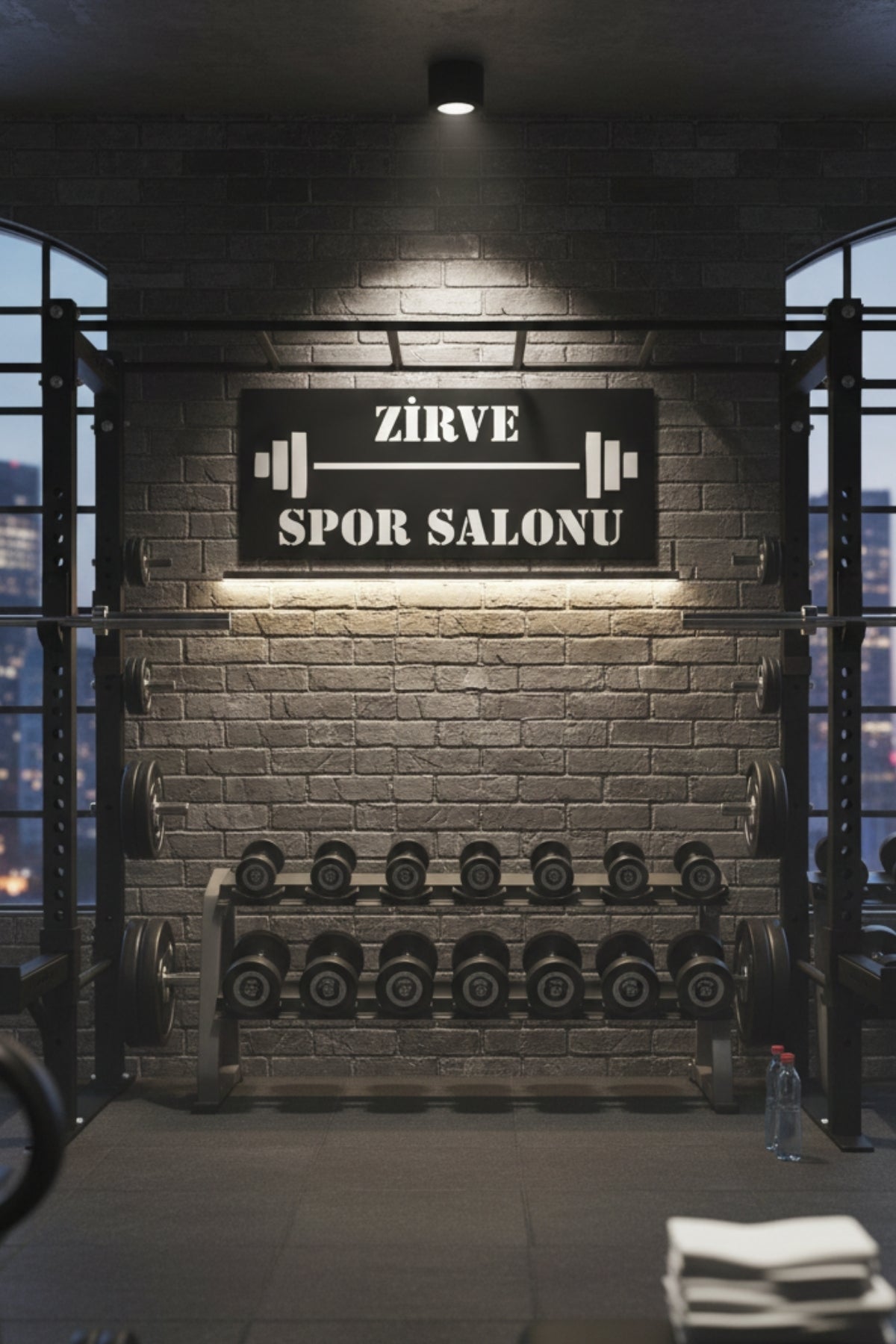 Kişiye Özel Lazer Kesim Metal Spor Salonu Tabelası – Gym Duvar Dekoru