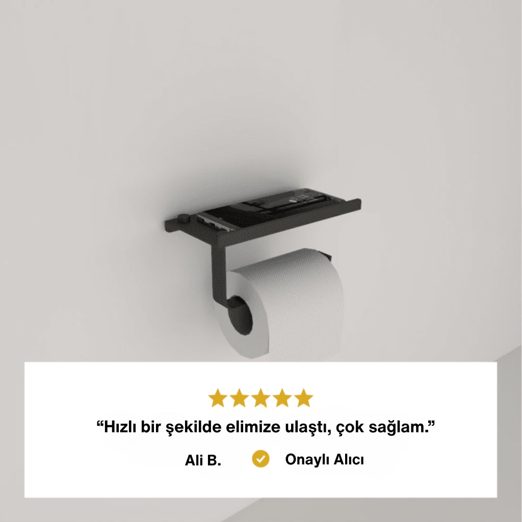 Müşteri memnuniyeti yorumu içeren görsel: "Hızlı bir şekilde elimize ulaştı, çok sağlam"